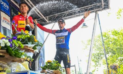 Wout van Aert wins Tour of Britain title as Carlos Rodríguez takes final stage