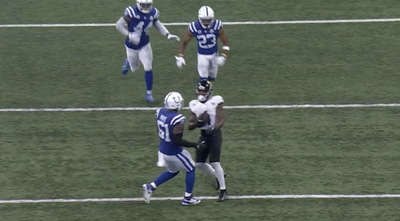 The Colts scored the wildest scoop-and-score TD after the Jaguars’ Tank Bigsby stopped playing