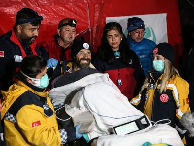 Mark Dickey hails ‘amazing’ rescue nine days after becoming trapped 3,400ft down in Turkish cave – latest