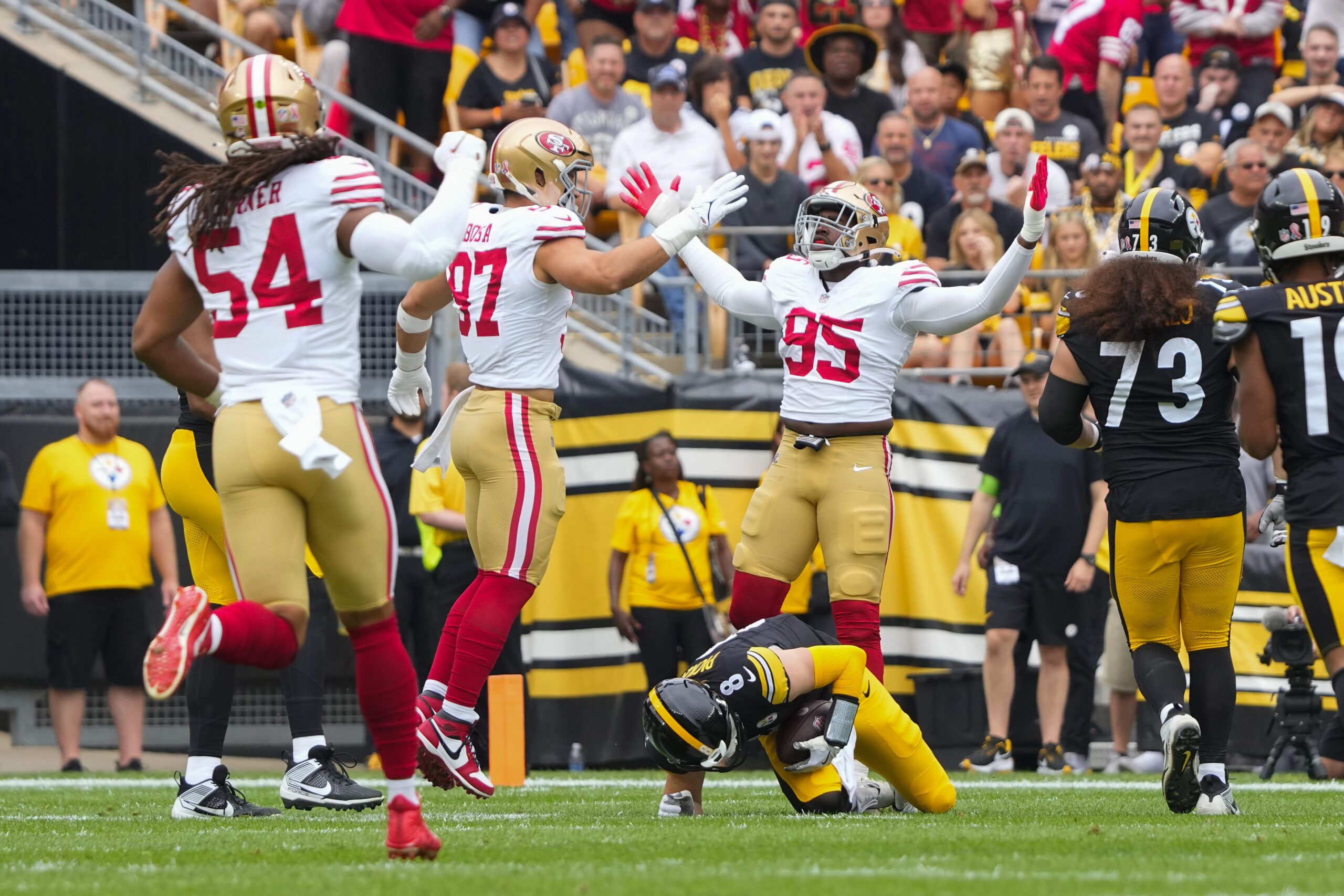 49ers snap counts vs. Steelers: Nick Bosa leads DEs in playing time