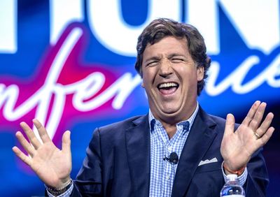 From prime time to lurid tales in a shed: the rapid descent of Tucker Carlson