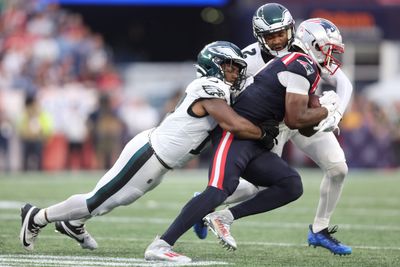Eagles’ linebacker Nakobe Dean to miss multiple weeks after suffering foot injury vs. Patriots