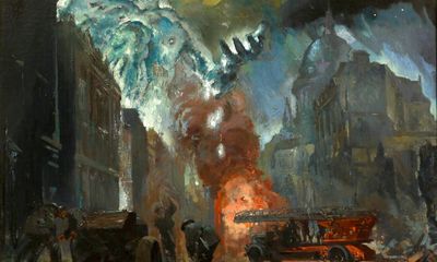 Blitz firefighters’ wartime paintings to go on display in London churches