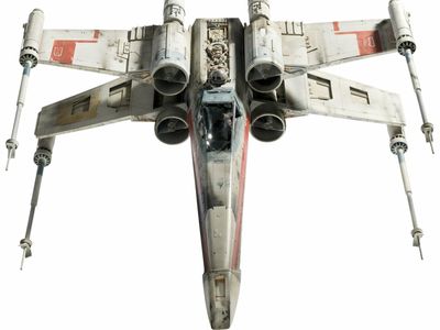 'Star Wars' Red Leader X-wing model heads a cargo bay's worth of props at auction