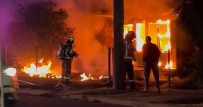 Fire destroys home at Belmont, five crews fight blaze