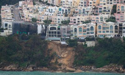 Hong Kong’s multimillion dollar cliffside mansions on brink of collapse after record rains