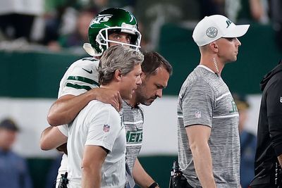 Aaron Rodgers suffers nightmare Jets debut after picking up injury on fourth snap