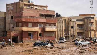 In pictures: Quarter of coastal Libyan city wiped out in deadly flooding
