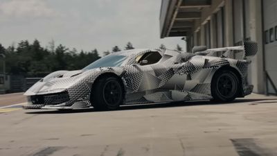 Watch Ferrari KC23 Put Its Motorized Body Panels To Use In Track Action