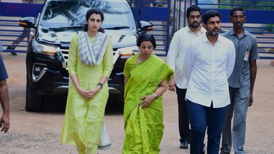 Chandrababu Naidu still thinking about the people and State in prison, says wife Bhuvaneswari
