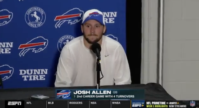 A Bummed Out Josh Allen Trashed His Own Play After Bills’ Loss to Jets