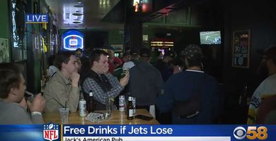 Packers fans who cheered Aaron Rodgers injury due to free drinks promotion were quickly sobered by Jets win