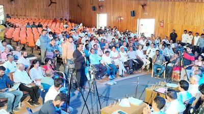 Shivamogga Smart City Ltd. holds public meeting, officers face tough questions from residents
