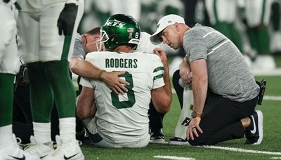 Jets QB Aaron Rodgers out for rest of the season with torn Achilles