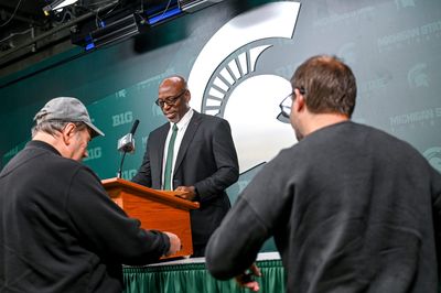 WATCH: Harlon Barnett’s first press conference as Michigan State football acting head coach