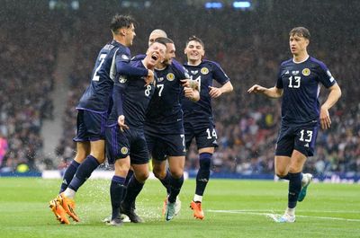 Scotland fans drown out English national anthem ahead of match