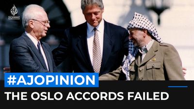‘Olive branches, victory signs’: How Oslo Accords failed the Palestinians