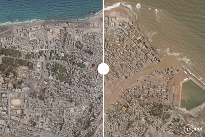 Mapping Libya’s catastrophic flood damage in Derna after Storm Daniel