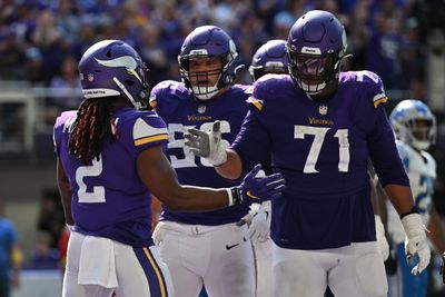 Vikings rule out Garrett Bradbury for matchup vs. Eagles; Christian Darrisaw is questionable