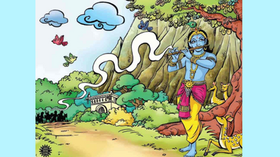 You are a true Krishn lover if u can find all the 10 flutes in this optical illusion