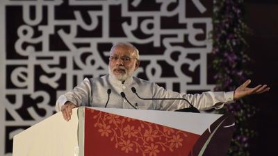 PM Modi greets people on Hindi Diwas