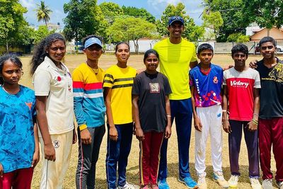 Former Sri Lanka international Jehan Mubarak prepares kids for special World Cup