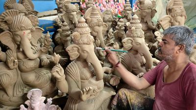 Eco-friendly Ganesha idols are the norm as artisans strive to meet demand