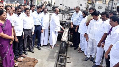 Ahead of Karthigai Deepam, hi-tech machine roped in to complete Mada Street relaying in Tiruvannamalai