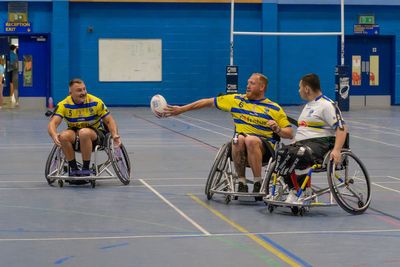 Warrington favourites ‘schooled’ in ‘frightening’ wheelchair rugby league clash