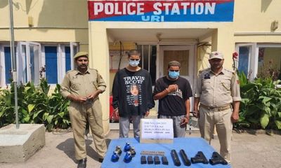 J&K: Two LeT terrorist associates apprehended in Baramulla; Arms and ammunition recovered