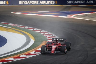 F1 Singapore GP: Leclerc heads Ferrari 1-2 in FP1 as lizards cause disruption