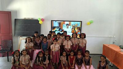 Digital interactive panel donated to Omanappuzha school