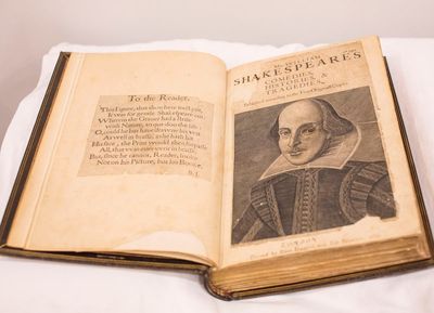 First collection of William Shakespeare’s plays on show to toast key anniversary