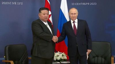 Kim Jong-Un and Vladimir Putin vow to strengthen cooperation