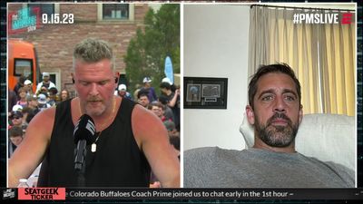 Mike Greenberg stuns Pat McAfee following Aaron Rodgers update: ‘Mr. Rogers just said the ‘F’ word’