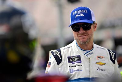 Dale Jr. says "my uniform was burning up" while battling for win