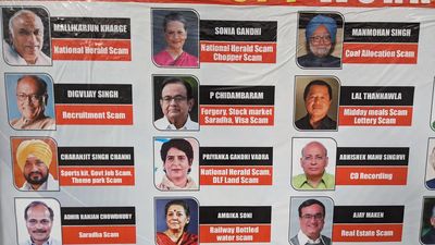 Posters describing CWC as Corrupt Working Committee spring up in Hyderabad
