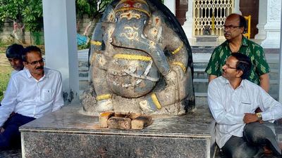800-year-old Ganesha idol found on Hyderabad outskirts