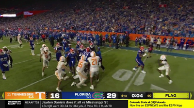 A Vol and a Gator literally tried to box each other at the end of Tennessee-Florida