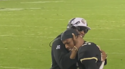 Deion Sanders shared wholesome moment with son Shilo Sanders after huge pick-six during Colorado State-Colorado