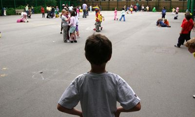 My son’s school is only across the street, but that doesn’t make his journey any easier…