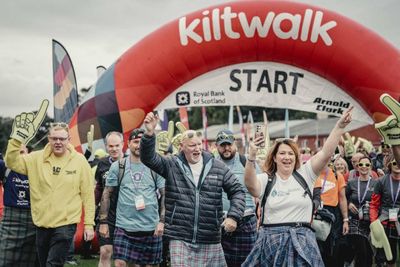 Thousands take to the streets for Edinburgh's biggest ever Kiltwalk