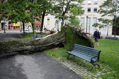 Power outages and one death as Storm Lee swings away from Canadian coast