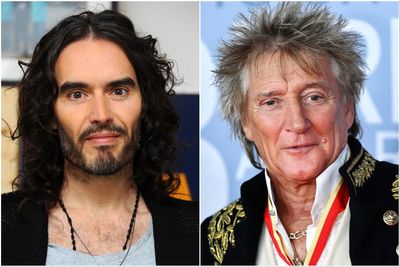 Russell Brand’s explosive row with Rod Stewart over daughter Kimberley resurfaces amid rape allegations
