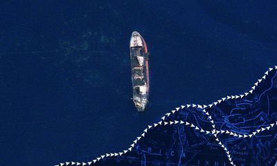 How a burnt out, abandoned ship reveals the secrets of a shadow tanker network