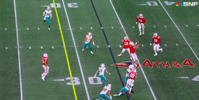 A perfect lateral to a 300-pound lineman nearly kept the Patriots’ comeback alive vs. Dolphins