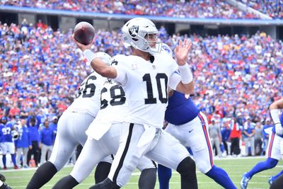 LOOK: Raiders QB Jimmy Garoppolo’s passing chart from Week 2