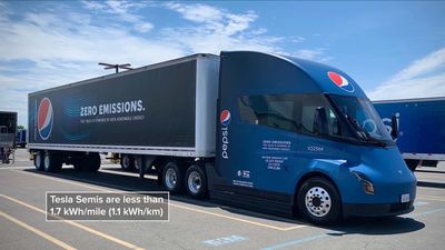 PepsiCo's Tesla Semi Covers 1,600 Miles In Under 48 Hours In California
