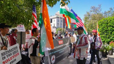 Zomi body holds peace rally in front of Indian Embassy in Washington DC