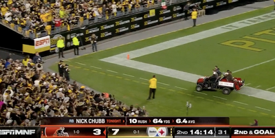 Steelers Fans' Classy Gesture to Browns RB Nick Chubb After His Gruesome Injury